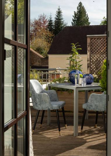 Balkon mit Blick ins Grüne