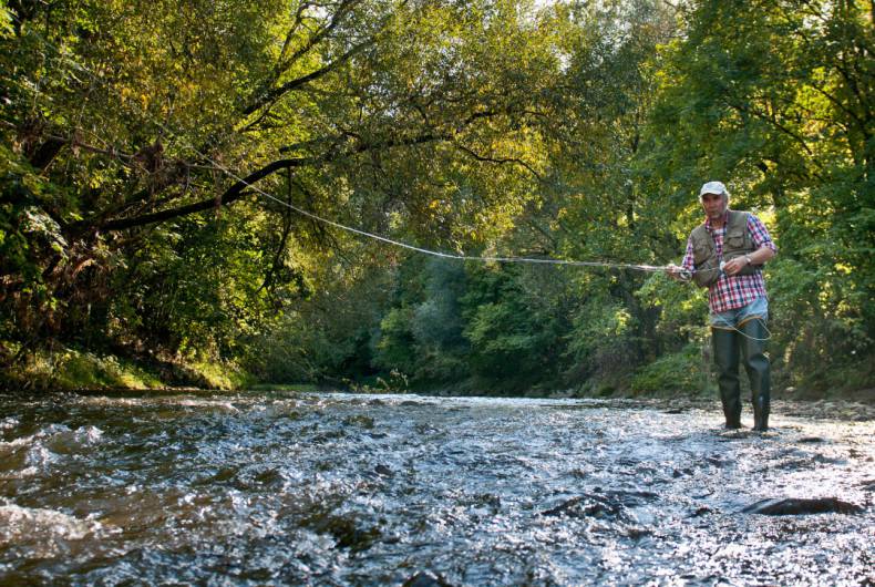 flyfishing at our river the mühlheimer ache